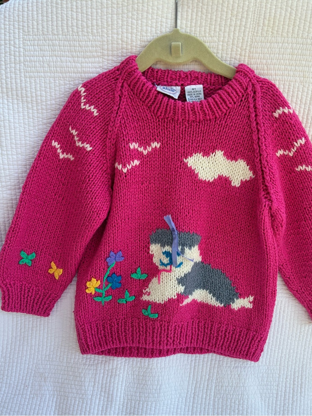 Vintage Pink Mine Alone Knit Sweater